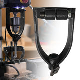 Maxbell Square Hole Drill Fixed Bracket for Drill Machine Woodworking Bench Mortiser Black