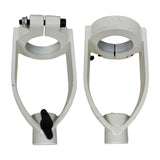 Maxbell Square Hole Drill Fixed Bracket for Drill Machine Woodworking Bench Mortiser White