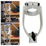 Maxbell Square Hole Drill Fixed Bracket for Drill Machine Woodworking Bench Mortiser White
