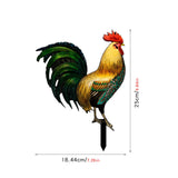 Maxbell Rooster Garden Decor Simulation Rooster Acrylic for Farmhouse Landscape Lawn