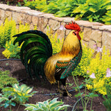 Maxbell Rooster Garden Decor Simulation Rooster Acrylic for Farmhouse Landscape Lawn