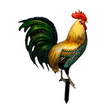 Maxbell Rooster Garden Decor Simulation Rooster Acrylic for Farmhouse Landscape Lawn