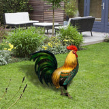 Maxbell Rooster Garden Decor Simulation Rooster Acrylic for Farmhouse Landscape Lawn