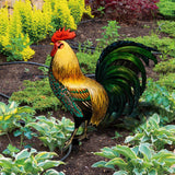 Maxbell Rooster Garden Decor Simulation Rooster Acrylic for Farmhouse Landscape Lawn