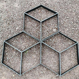 Maxbell Lawn Patio Pathway Maker 45*45cm Pathway Maker Casting for Lawn Walkway