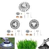 Maxbell Trimmer Head Grass Weeds Brush Cutting Head for Gardening Lawnmower Driveway 10inch