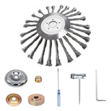 Maxbell Trimmer Head Grass Weeds Brush Cutting Head for Gardening Lawnmower Driveway 10inch