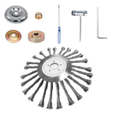 Maxbell Trimmer Head Grass Weeds Brush Cutting Head for Gardening Lawnmower Driveway 10inch