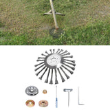 Maxbell Trimmer Head Grass Weeds Brush Cutting Head for Gardening Lawnmower Driveway 10inch