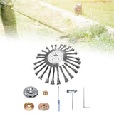 Maxbell Trimmer Head Grass Weeds Brush Cutting Head for Gardening Lawnmower Driveway 10inch