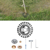 Maxbell Trimmer Head Grass Weeds Brush Cutting Head for Gardening Lawnmower Driveway 6inch