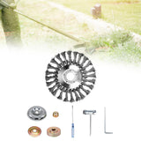 Maxbell Trimmer Head Grass Weeds Brush Cutting Head for Gardening Lawnmower Driveway 6inch