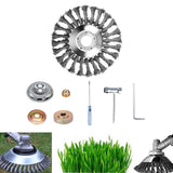 Maxbell Trimmer Head Grass Weeds Brush Cutting Head for Gardening Lawnmower Driveway 6inch