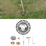 Maxbell Trimmer Head Grass Weeds Brush Cutting Head for Gardening Lawnmower Driveway 8inch