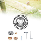 Maxbell Trimmer Head Grass Weeds Brush Cutting Head for Gardening Lawnmower Driveway 8inch