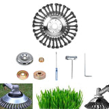 Maxbell Trimmer Head Grass Weeds Brush Cutting Head for Gardening Lawnmower Driveway 8inch