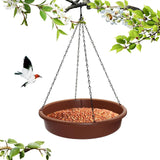 Maxbell Bird Feeding Dish Tray Platform Feeder Bird Water Bowl for Garden Patio Tree