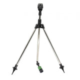 Maxbell Rotating Tripod Sprinkler Automatic Yard Sprinkler for Garden Lawn Household