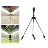 Maxbell Rotating Tripod Sprinkler Automatic Yard Sprinkler for Garden Lawn Household