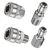 Maxbell 4 Pieces Pressure Washer Adapter Set for Ball switch Garden Washer Hose Parts