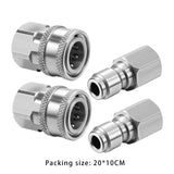 Maxbell Pressure Washer Adapter Set Swivel to 3/8 inch Quick Connect for Replacement