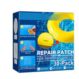 Maxbell 30Pcs Inflatable Patch Repair Kit Transparent Square Shape Pool Repair Patch
