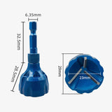 Maxbell Deburring External Chamfer Tool Improved Sharpness Chamfering Drill Bit Tool Blue