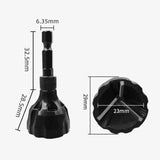 Maxbell Deburring External Chamfer Tool Improved Sharpness Chamfering Drill Bit Tool Black