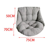 Maxbell Hanging Chair Cushion Patio Hanging Egg Chair Pad for Balcony Garden Hammock Gray