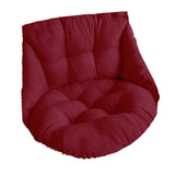 Maxbell Hanging Chair Cushion Patio Hanging Egg Chair Pad for Balcony Garden Hammock Red