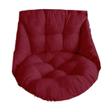 Maxbell Hanging Chair Cushion Patio Hanging Egg Chair Pad for Balcony Garden Hammock Red