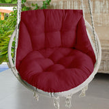 Maxbell Hanging Chair Cushion Patio Hanging Egg Chair Pad for Balcony Garden Hammock Red