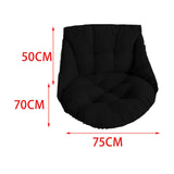 Maxbell Hanging Chair Cushion Patio Hanging Egg Chair Pad for Balcony Garden Hammock Brown