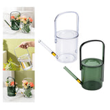 Maxbell Watering Can for Indoor Plants Long Spout House Plants 1L Small Watering Can Clear