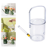 Maxbell Watering Can for Indoor Plants Long Spout House Plants 1L Small Watering Can Clear