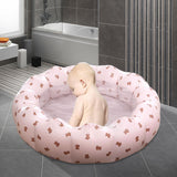 Maxbell Paddling Pool 35.43" Infants Toddlers Round Pools for Indoor Outdoor Summer Style B