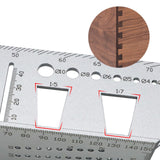 Maxbell Saddle Layout Square Gauge Carpenter Layout Ruler Gauge for Measuring Father