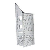 Maxbell Saddle Layout Square Gauge Carpenter Layout Ruler Gauge for Measuring Father