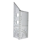 Maxbell Saddle Layout Square Gauge Carpenter Layout Ruler Gauge for Measuring Father
