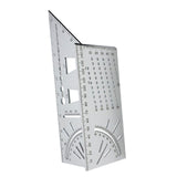 Maxbell Saddle Layout Square Gauge Carpenter Layout Ruler Gauge for Measuring Father