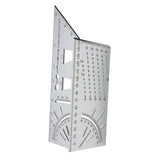 Maxbell Saddle Layout Square Gauge Carpenter Layout Ruler Gauge for Measuring Father