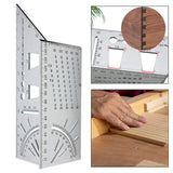 Maxbell Saddle Layout Square Gauge Carpenter Layout Ruler Gauge for Measuring Father