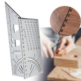 Maxbell Saddle Layout Square Gauge Carpenter Layout Ruler Gauge for Measuring Father