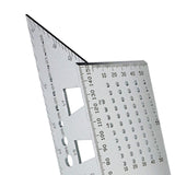Maxbell Saddle Layout Square Gauge Carpenter Layout Ruler Gauge for Measuring Father