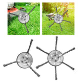 Maxbell Trimmer Head Steel Wire Disc Brush Head for Gardening Lawnmower Rust Removal 3 Blade