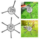 Maxbell Trimmer Head Steel Wire Disc Brush Head for Gardening Lawnmower Rust Removal 3 Blade