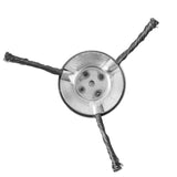 Maxbell Trimmer Head Steel Wire Disc Brush Head for Gardening Lawnmower Rust Removal 3 Blade