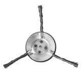 Maxbell Trimmer Head Steel Wire Disc Brush Head for Gardening Lawnmower Rust Removal 3 Blade