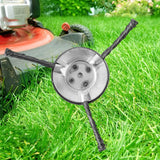 Maxbell Trimmer Head Steel Wire Disc Brush Head for Gardening Lawnmower Rust Removal 3 Blade