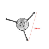 Maxbell Trimmer Head Steel Wire Disc Brush Head for Gardening Lawnmower Rust Removal 3 Blade